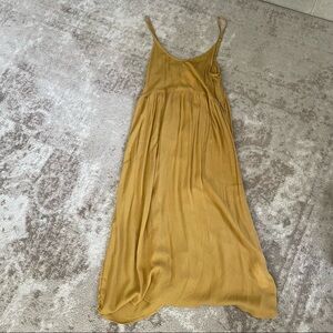 Mustard Flowy Sun Dress